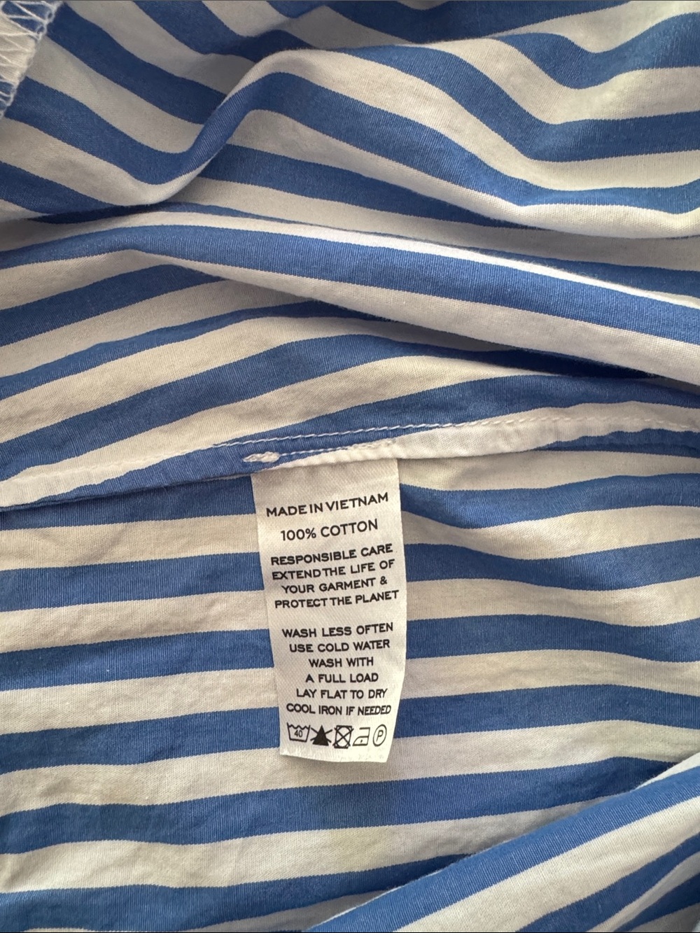 Hill House Blue and White Striped Ellie Nap Dress Size Medium - Picture 3 of 5